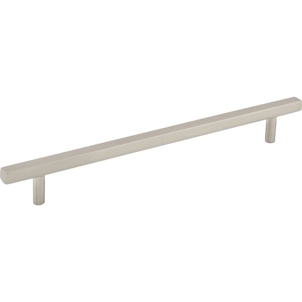 Jeffrey Alexander 192 mm Center-to-Center Satin Nickel Square Dominique Cabinet Bar Pull 845-192SN - main